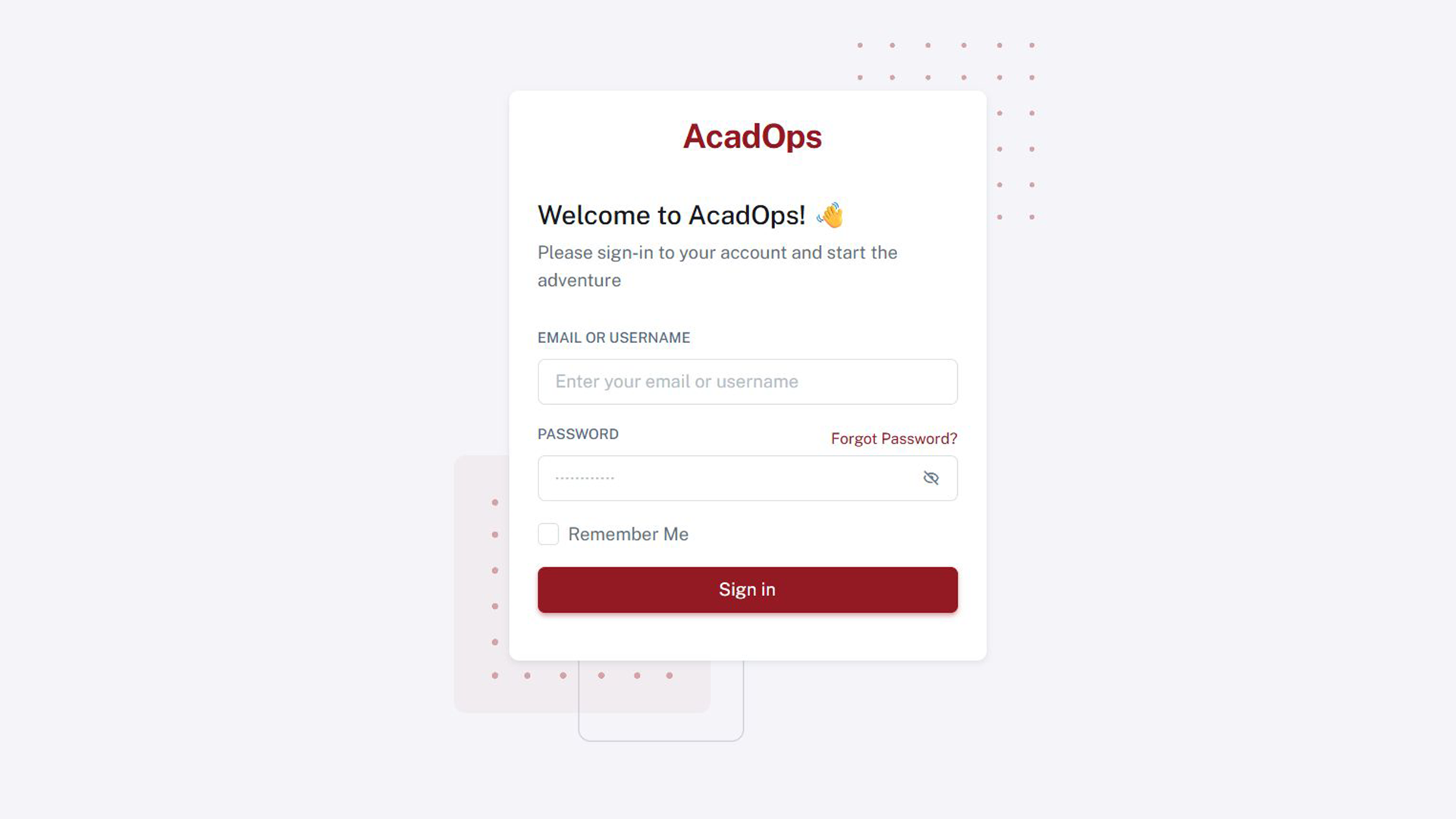 Student Management Platform — course management